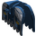 LEGO Donkerblauw Paard Barding met Gold Crowns en Zilver Keten Mail (2490 / 59892)