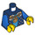 LEGO Bleu foncé King Torse avec couronner Pendant (973 / 76382)