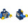 LEGO Dark Blue King Torso with Crown Pendant (973 / 76382)