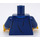 LEGO Dark Blue Man with Dark Blue Patterned Shirt Minifig Torso (973 / 76382)