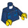 LEGO Dunkelblau Man mit Dark Blau Turtleneck Sweater Minifig Torso (973 / 76382)