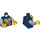 LEGO Donkerblauw Medieval Chainmail Torso met Kroon logo (973 / 76382)