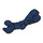LEGO Donkerblauw Minifig Mechanisch Krom Arm (30377 / 49754)