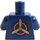 LEGO Dark Blue Minifig Torso Gold Wings Badge and Propeller on Back (973)