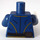 LEGO Dunkelblau Minifigur Torso mit 5-Button Jacke und Gürtel (76382)