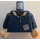 LEGO Donkerblauw Minifiguur Torso met Jasje en Bont Kraag (973 / 76382)