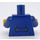 LEGO Blu scuro Minifigure Busto con Giacca, Gilet con UK Bandiera e Tie (973 / 76382)