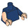 LEGO Dunkelblau Minifig Torso mit Light Flesh Arm (973 / 76382)