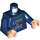 LEGO Donkerblauw Minifiguur Torso met LOVE IS LOVE Shirt (973 / 76382)