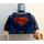 LEGO Tmavě modrá Minifigurka Trup s Červená a Gold Superman &#039;S&#039; logo (973 / 76382)