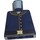 LEGO Dark Blue Minifig Torso without Arms with 5-Button Jacket and Belt, Dual-Sided (973)