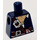 LEGO Dark Blue Minifig Torso without Arms with Decoration (973)