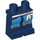 LEGO Dunkelblau Minifigure Hüften und Beine mit Blau und Gold Trim und Weiß Sash (3815 / 86431)