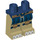 LEGO Bleu foncé Minifigure Hanches et jambes avec Bleu Loincloth et Gold Knee Pads (12786 / 14389)