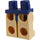 LEGO Donkerblauw Minifiguur Heupen en benen met Blauw Loincloth, Wit Paws (3815 / 19867)