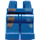 LEGO Dark Blue Minifigure Hips and Legs with Dark Gray and Orange Pockets (3815)