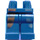 LEGO Dark Blue Minifigure Hips and Legs with Dark Gray and Orange Pockets (3815 / 41996)