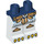 LEGO Donkerblauw Minifigure Heupen en benen met Gold Riem en Knee Covers en Geel Talons (13015 / 14368)