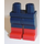 LEGO Dunkelblau Minifigur Hüften und Beine mit Rot Boots (21019 / 77601)