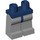 LEGO Dunkelblau Minifigure Hüften mit Medium Stone Grau Beine (73200 / 88584)