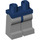 LEGO Dunkelblau Minifigur Hüften mit Medium Stone Grau Beine (73200 / 88584)