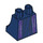 LEGO Dunkelblau Minifigure Skirt mit Purple und Schwarz Lines (36036 / 104146)