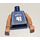 LEGO Azul oscuro NBA Dirk Nowitzki, 41 Dallas Mavericks Minifigura Torso