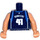 LEGO Tummansininen NBA Dirk Nowitzki, 41 Dallas Mavericks Minihahmo Vartalo