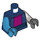 LEGO Dark Blue Nebula Minifig Torso (973 / 76382)