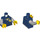 LEGO Donkerblauw NH Letterman Jacket met  Grijs Sleeves Torso (973 / 76382)