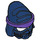 LEGO Dark Blue Ninjago Wrap with Dark Purple Headband (20568)