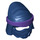 LEGO Dark Blue Ninjago Wrap with Dark Purple Headband (20568)