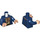 LEGO Bleu foncé Pippin - Reddish Brown Casquette Minifig Torse (973 / 76382)