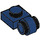 LEGO Donkerblauw Plaat 1 x 1 met Klem (Dikke ring) (4081 / 41632)