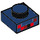 LEGO Donkerblauw Plaat 1 x 1 met Minecraft Mini Cave Spin Ogen (3024 / 34047)