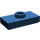 LEGO Bleu foncé assiette 1 x 2 avec 1 Stud (avec rainure et support de goujon inférieur) (15573)