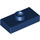 LEGO Dark Blue Plate 1 x 2 with 1 Stud (without Bottom Groove) (3794)