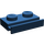 LEGO Bleu foncé assiette 1 x 2 avec Porte Rail (32028)
