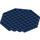 LEGO Dark Blue Plate 10 x 10 Octagonal with Hole (89523)