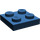 LEGO Dunkelblau Platte 2 x 2 (3022 / 94148)