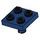 LEGO Donkerblauw Plaat 2 x 2 met Onderkant Pin (Geen gaten) (2476 / 48241)