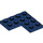 LEGO Dark Blue Plate 4 x 4 Corner (2639)