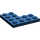 LEGO Dunkelblau Platte 4 x 4 Ecke (2639)