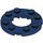 LEGO Dark Blue Plate 4 x 4 Round with Cutout (11833 / 28620)