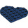 LEGO Dark Blue Plate 6 x 6 Round Heart (46342)