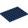 LEGO Dark Blue Plate 6 x 8 (3036)