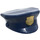 LEGO Bleu foncé Police Chapeau avec bord avec Police Badge (15924 / 18347)
