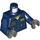 LEGO Dark Blue Police Helicopter Pilot Torso with Zippered Pockets and Sheriff&#039;s Badge (973 / 76382)