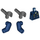 LEGO Dunkelblau Polizei Helicopter Pilot Torso mit Zippered Pockets und Sheriff&#039;s Badge (973 / 76382)