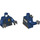 LEGO Donkerblauw Politie Officer Duke DeTain Minifig Torso (973 / 76382)